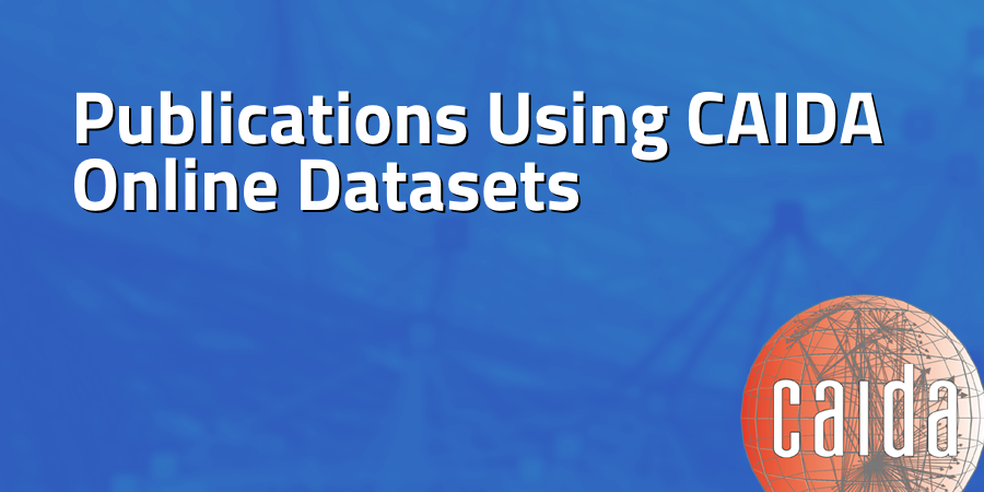 CAIDA Catalog Search - A Collection of Scientific Research on the