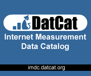 DatCat lets you find, annotate, and cite data. The goals of the system are: 1) to facilitate searching for and sharing of data among researchers, 2) to enhance documentation of datasets via a public annotation system, and 3) to advance network science by promoting reproducible research. DatCat version 3.0 makes it easier than ever to find Collections of relevant data and get right to downloading them. DatCat: The Internet Measurement Data Catalog